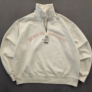 UNIQLO x POP MART Labubu "The Monsters" Half-Zip Sweatshirt - Cream